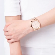  Shop Authentic Michael Kors Channing Quartz Rose Gold Dial Rose Gold Steel Strap Watch For Women - MK6624 - Luxxuri