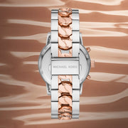  Shop Authentic Michael Kors Ritz Chronograph Silver Dial Two Tone Steel Strap Watch For Women - MK6938 - Luxxuri