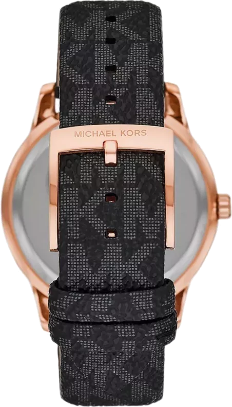  Shop Authentic Michael Kors Tibby Multifunction Black Dial Black Leather Strap Watch For Women - MK6968 - Luxxuri