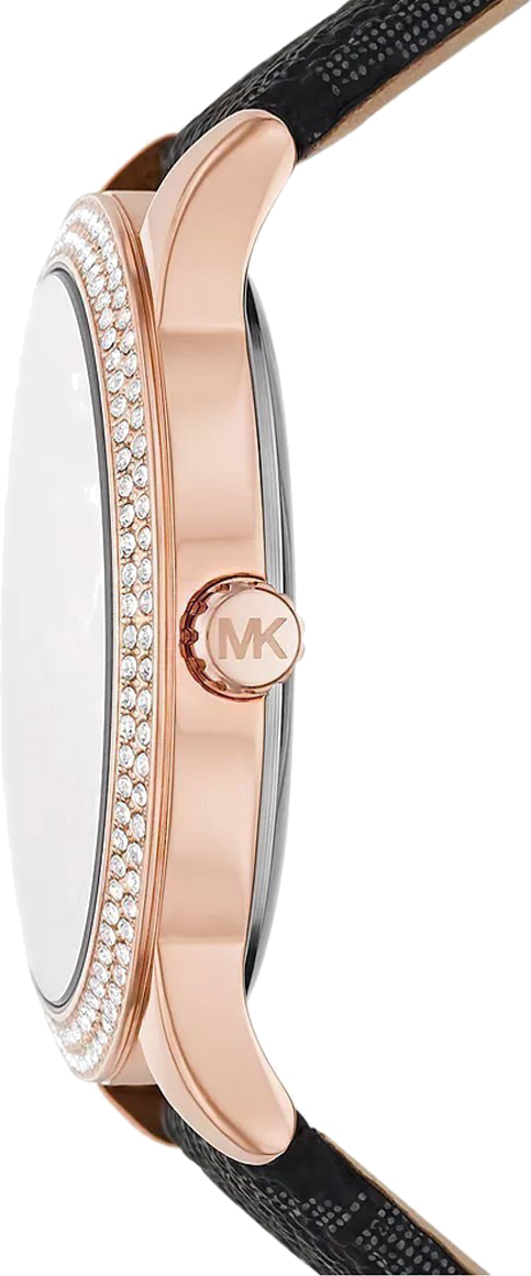  Shop Authentic Michael Kors Tibby Multifunction Black Dial Black Leather Strap Watch For Women - MK6968 - Luxxuri