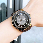  Shop Authentic Michael Kors Runway Quartz Black Dial Brown Leather Strap Watch For Women - MK6979 - Luxxuri