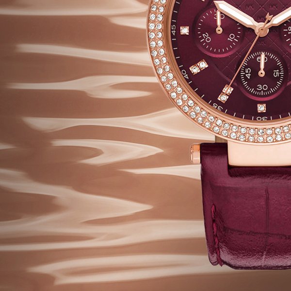  Shop Authentic Michael Kors Parker Chronograph Red Dial Red Leather Strap Watch For Women - MK6986 - Luxxuri