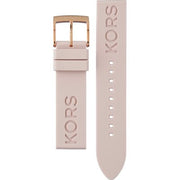  Shop Authentic Michael Kors Janelle Three Hand Rose Gold Dial Pink Rubber Strap Watch For Women - MK7139 - Luxxuri