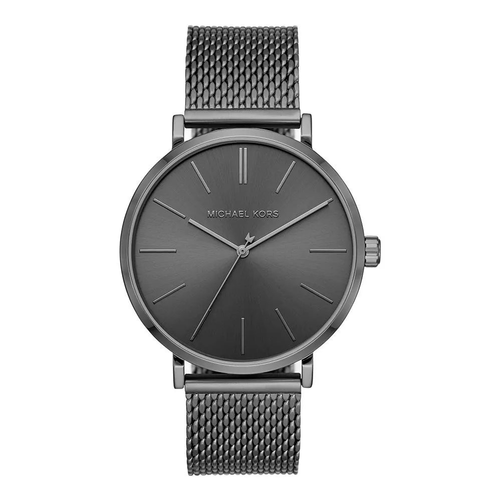  Shop Authentic Michael Kors Auden Three-Hand Grey Dial Grey Mesh Strap Watch for Men - MK7151 - Luxxuri