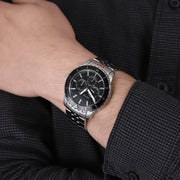  Shop Authentic Michael Kors Cunningham Multifunction Black Dial Silver Steel Strap Watch For Men - MK7156 - Luxxuri