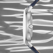  Shop Authentic Michael Kors Pyper Quartz Silver Dial Blue Leather Strap Watch For Women - MK7244 - Luxxuri