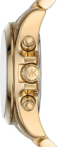  Shop Authentic Michael Kors Bradshaw Chronograph Green Dial Gold Steel Strap Watch For Women - MK7257 - Luxxuri