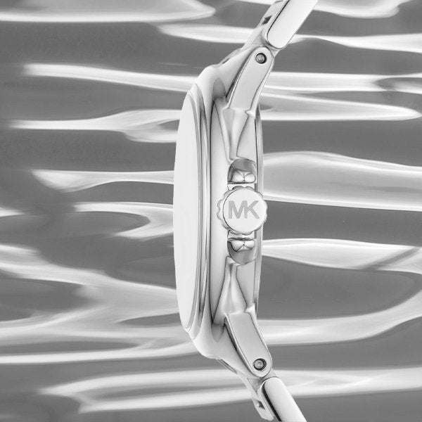  Shop Authentic Michael Kors Camille Three Hand Silver Dial Silver Steel Strap Watch For Women - MK7259 - Luxxuri