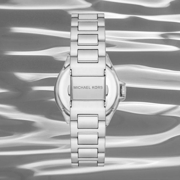  Shop Authentic Michael Kors Camille Three Hand Silver Dial Silver Steel Strap Watch For Women - MK7259 - Luxxuri