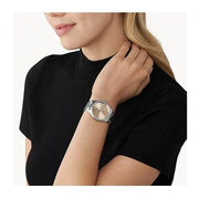  Shop Authentic Michael Kors Layton Three Hand Pink Dial Silver Steel Strap Watch For Women - MK7298 - Luxxuri
