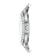  Shop Authentic Michael Kors Layton Three Hand Pink Dial Silver Steel Strap Watch For Women - MK7298 - Luxxuri