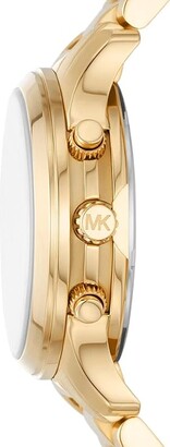  Shop Authentic Michael Kors Runway Chronograph Gold Dial Gold Steel Strap Watch For Women - MK7326 - Luxxuri