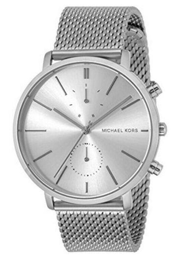  Shop Authentic Michael Kors Jaryn Silver Dial Silver Mesh Bracelet Watch for Men - MK8541 - Luxxuri