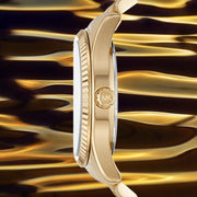  Shop Authentic Michael Kors Lexington Quartz Gold Dial Gold Steel Strap Watch For Men - MK8947 - Luxxuri