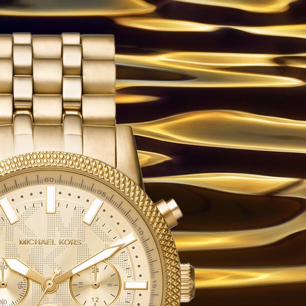  Shop Authentic Michael Kors Hutton Chronograph Gold Dial Gold Steel Strap Watch For Men - MK8953 - Luxxuri
