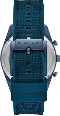  Shop Authentic Michael Kors Accelerator Chronograph Blue Dial Blue Nylon Strap Watch for Men - MK9142 - Luxxuri