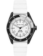  Shop Authentic Michael Kors Maritime Analog White Dial White Silicone Strap Watch for Men - MK9159 - Luxxuri