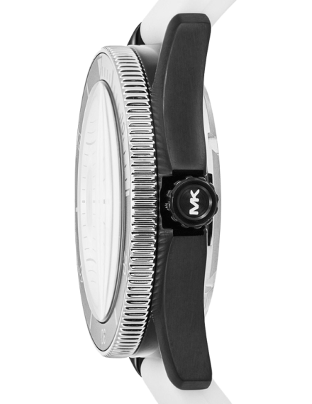  Shop Authentic Michael Kors Maritime Analog White Dial White Silicone Strap Watch for Men - MK9159 - Luxxuri