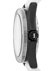  Shop Authentic Michael Kors Maritime Analog White Dial White Silicone Strap Watch for Men - MK9159 - Luxxuri