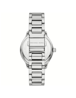  Shop Authentic Michael Kors Sage Three-Hand White Dial Silver Steel Strap Watch for Women - MK4807 - Luxxuri