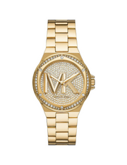  Shop Authentic Michael Kors Lennox Three Hand Gold Dial Gold Steel Strap Watch For Women - MK7229 - Luxxuri