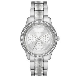  Shop Authentic Michael Kors Tibby Chronograph Silver Dial Silver Steel Strap Watch For Women - MK7294 - Luxxuri