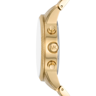  Shop Authentic Michael Kors Hutton Chronograph Gold Dial Gold Steel Strap Watch For Men - MK8953 - Luxxuri