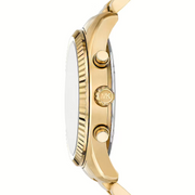  Shop Authentic Michael Kors Lexington Chronograph Blue Dial Gold Steel Strap Watch for Men - MK9153 - Luxxuri