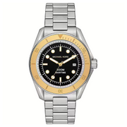  Shop Authentic Michael Kors Maritime Analog Black Dial Silver Steel Strap Watch for Men - MK9161 - Luxxuri