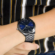  Shop Authentic Michael Kors Slim Runway Blue Dial Grey Steel Strap Watch For Men - MK8584 - Luxxuri