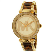 Shop Authentic Michael Kors Parker Chronograph Gold Dial Two Tone Steel Strap Watch for Women - MK6109 - Luxxuri