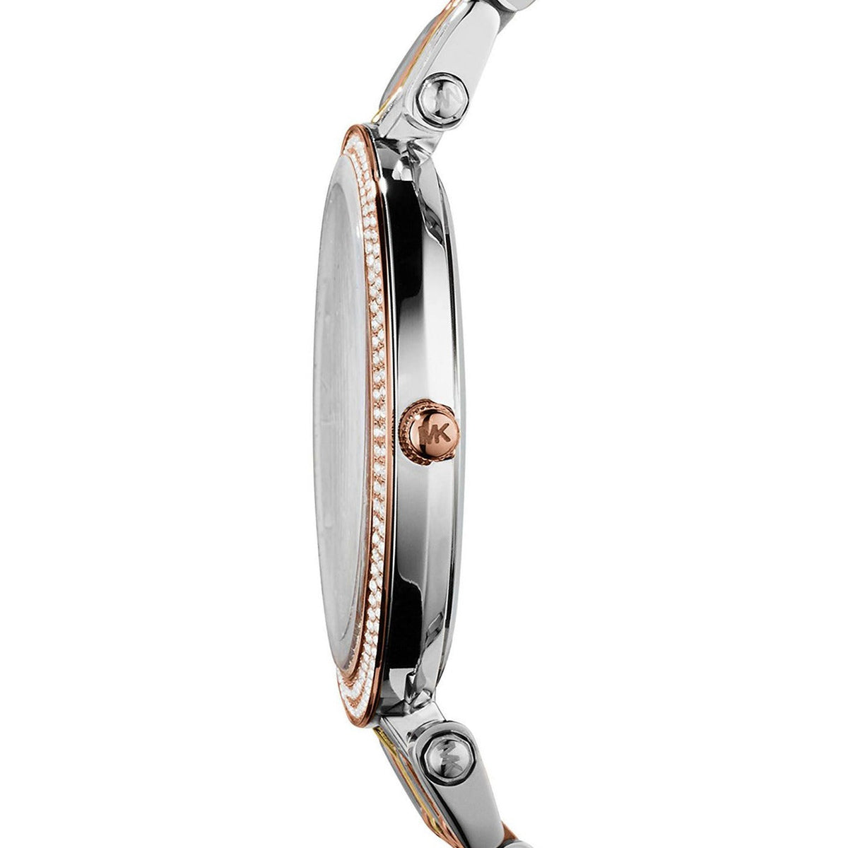  Shop Authentic Michael Kors Darci Silver Dial Two Tone Stainless Steel Strap Watch for Women - MK3203 - Luxxuri
