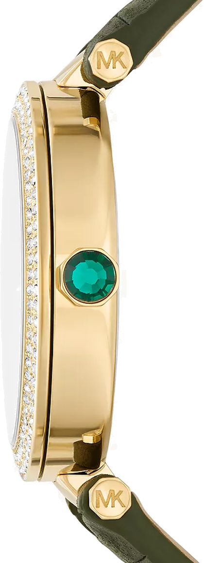  Shop Authentic Michael Kors Parker Green Dial Green Leather Strap Watch For Women - MK4724 - Luxxuri