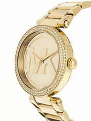  Shop Authentic Michael Kors Parker Diamonds Gold Dial Gold Steel Strap Watch for Women - MK5784 - Luxxuri