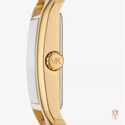  Shop Authentic Michael Kors Petite Monroe White Dial Orange Leather Strap Watch for Women - MKO1060 - Luxxuri