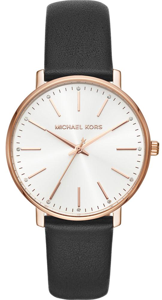  Shop Authentic Michael Kors Pyper Quartz White Dial Black Leather Strap Watch For Women - MK2834 - Luxxuri