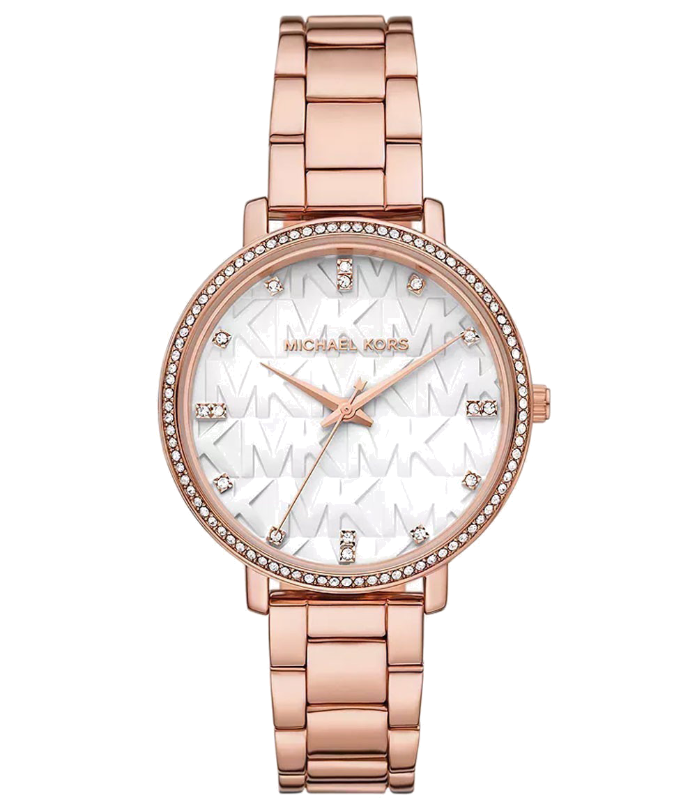  Shop Authentic Michael Kors Pyper Three-Hand White Dial Rose Gold Steel Strap Watch For Women - MK4594 - Luxxuri