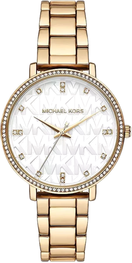 Shop Authentic Michael Kors Pyper Three Hand White Dial Gold Steel Strap Watch For Women - MK4666 - Luxxuri