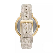  Shop Authentic Michael Kors Pyper Analog Silver Dial White Leather Strap Watch for Women - MK2946 - Luxxuri