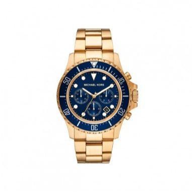  Shop Authentic Michael Kors Everest Chronograph Blue Dial Two Tone Steel Strap Watch For Men - MK8978 - Luxxuri