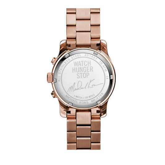  Shop Authentic Michael Kors Runway Stop Hunger Quartz Blue Dial Rose Gold Steel Strap Watch For Men - MK8358 - Luxxuri