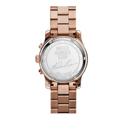  Shop Authentic Michael Kors Runway Stop Hunger Quartz Blue Dial Rose Gold Steel Strap Watch For Men - MK8358 - Luxxuri
