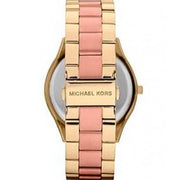  Shop Authentic Michael Kors Slim Runway Pink Dial Two Tone Steel Strap Watch for Women - MK3493 - Luxxuri