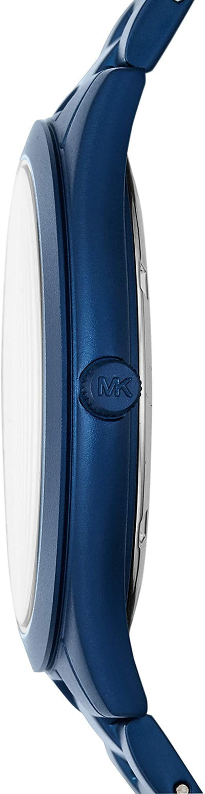  Shop Authentic Michael Kors Slim Runway Quartz Blue Dial Blue Steel Strap Watch For Women - MK4503 - Luxxuri