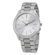  Shop Authentic Michael Kors Slim Runway Silver Dial Silver Stainless Steel Strap Watch for Women - MK3178 - Luxxuri