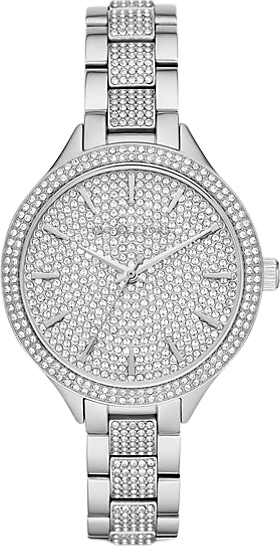  Shop Authentic Michael Kors Runway Crystals Silver Dial Silver Steel Strap Watch for Women - MK3822 - Luxxuri