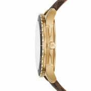  Shop Authentic Michael Kors Runway Quartz Black Dial Brown Leather Strap Watch For Women - MK6979 - Luxxuri