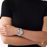  Shop Authentic Michael Kors Runway Three Hand White Dial White Leather Strap Watch For Women - MK6998 - Luxxuri