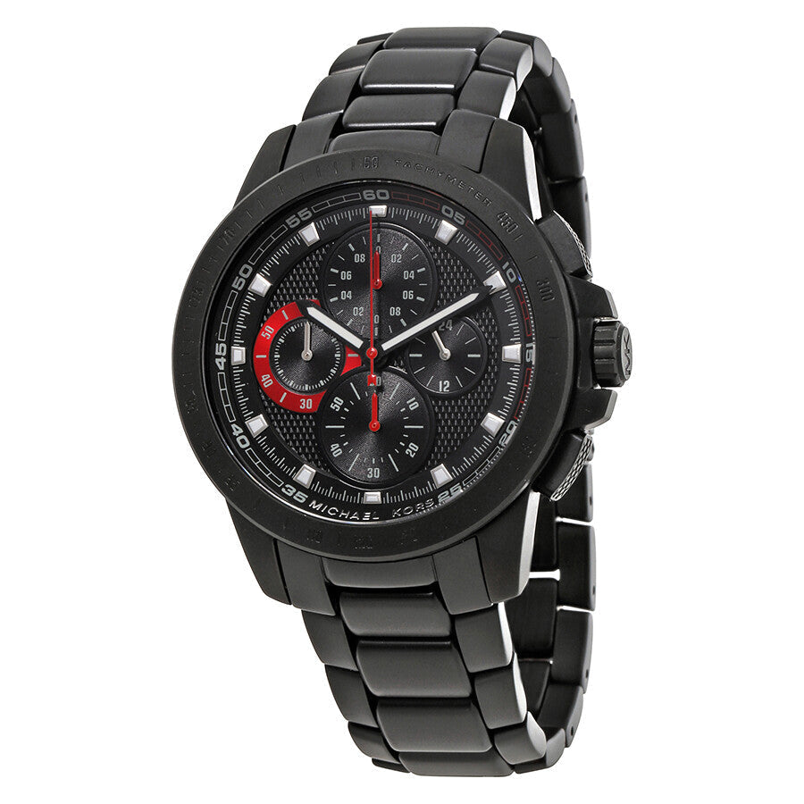  Shop Authentic Michael Kors Ryker Chronograph Black Dial Black Steel Strap Watch For Men - MK8529 - Luxxuri