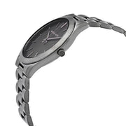 Shop Authentic Michael Kors Slim Runway Quartz Black Dial Grey Steel Strap Watch For Men - MK1044 - Luxxuri